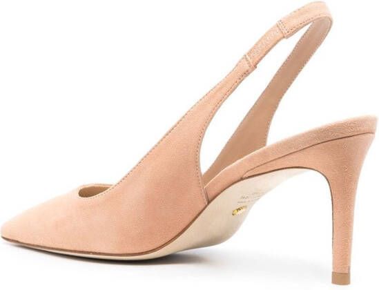 Stuart Weitzman Slingback pumps met puntige neus Beige