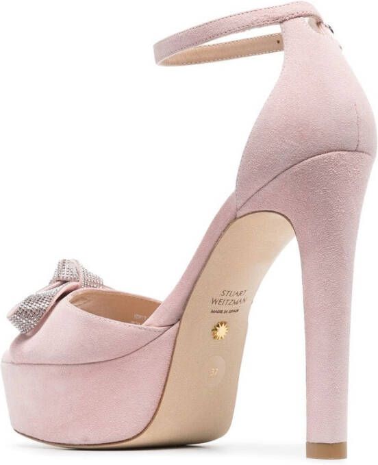 Stuart Weitzman Pumps met strikdetail Roze