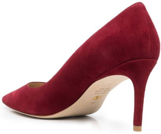 Stuart Weitzman Pumps verfraaid met kralen Rood