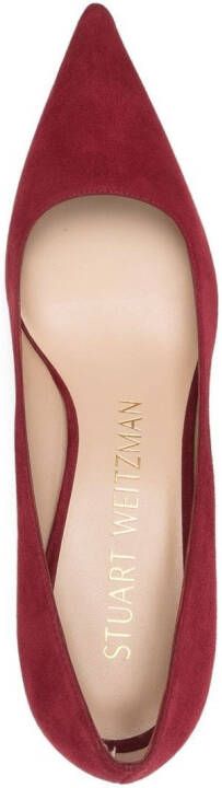 Stuart Weitzman Pumps verfraaid met kralen Rood