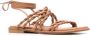 Stuart Weitzman Sandalen met gevlochten bandje Bruin - Thumbnail 2