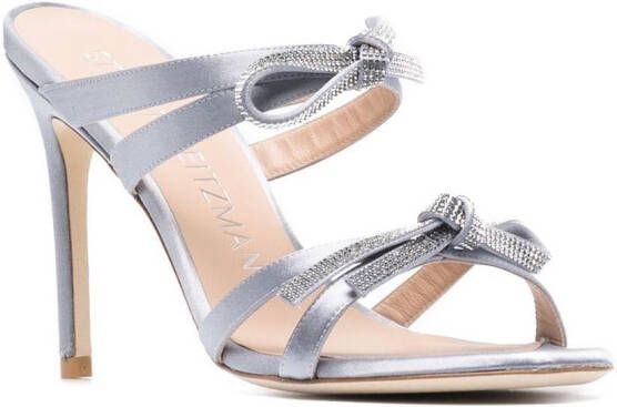 Stuart Weitzman Sandalen met strikdetail Grijs