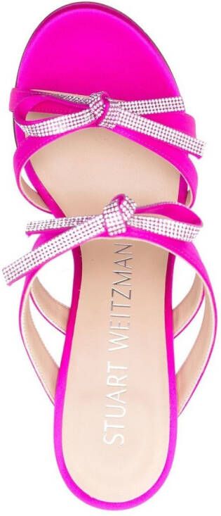 Stuart Weitzman Sandalen met strikdetail Roze