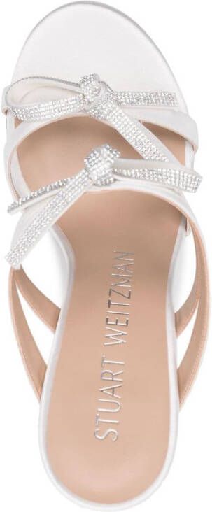 Stuart Weitzman Sandalen met strikdetail Wit