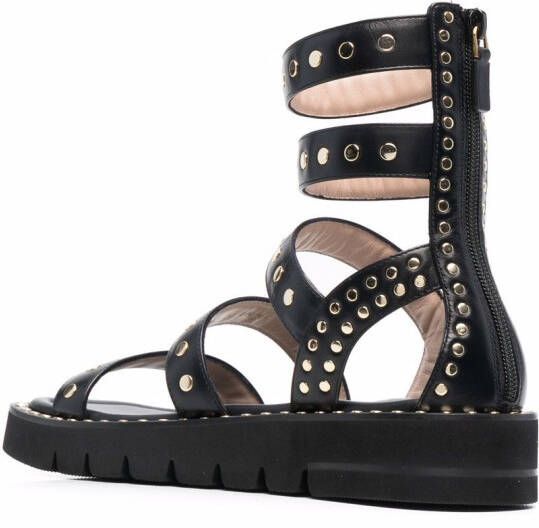 Stuart Weitzman Sandalen verfraaid met studs Zwart