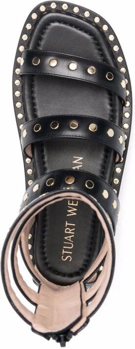 Stuart Weitzman Sandalen verfraaid met studs Zwart