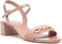 Stuart Weitzman Signature 35 leren sandalen Roze - Thumbnail 2