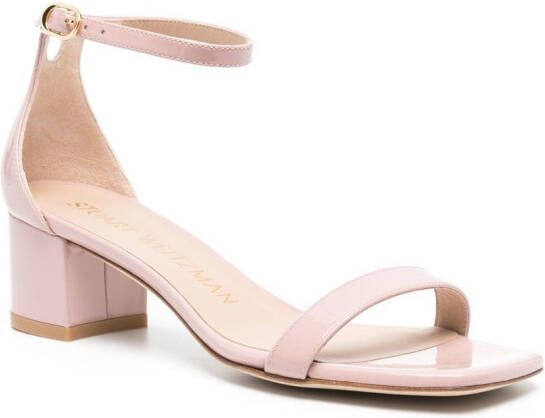 Stuart Weitzman Simplecurve sandalen met open neus Roze