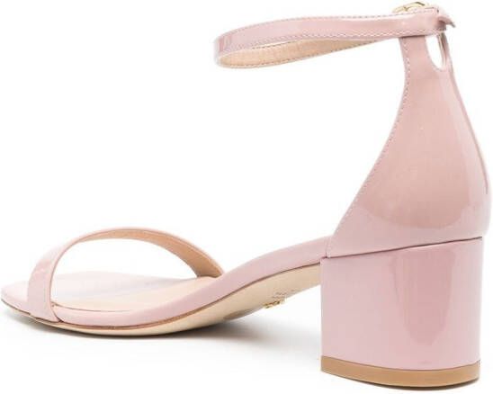 Stuart Weitzman Simplecurve sandalen met open neus Roze