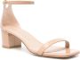 Stuart Weitzman SimpleCurve sandalen met glitter Beige - Thumbnail 2