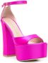 Stuart Weitzman Skyhigh sandalen met plateauzool Roze - Thumbnail 2