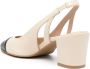 Stuart Weitzman Sleek leren pumps Beige - Thumbnail 3