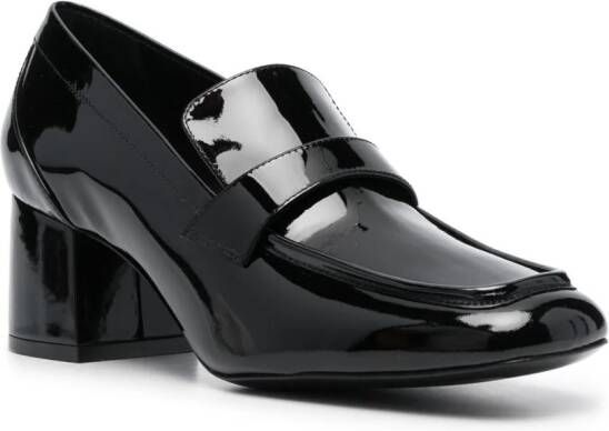 Stuart Weitzman Sleek loafers met plateauzool Zwart