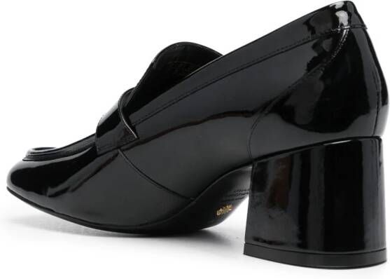 Stuart Weitzman Sleek loafers met plateauzool Zwart