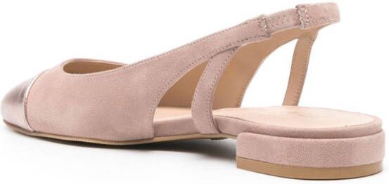 Stuart Weitzman Sleek leren slingback pumps Roze