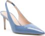 Stuart Weitzman Sling 75 leren pumps Blauw - Thumbnail 2