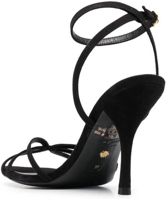 Stuart Weitzman Slip-on sandalen Zwart