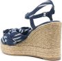 Stuart Weitzman Sofia espadrilles met sleehak Blauw - Thumbnail 3