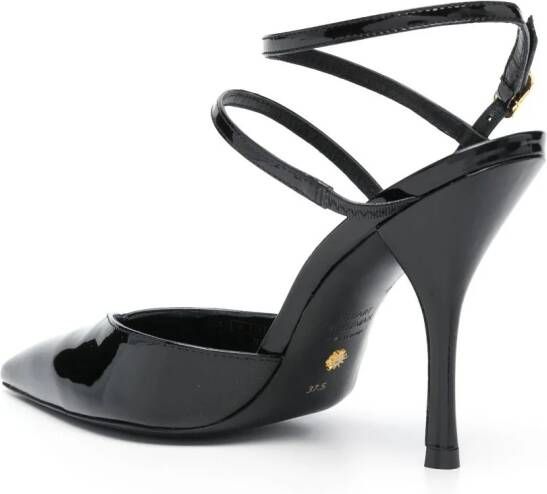 Stuart Weitzman Strapeze leren pumps Zwart