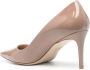 Stuart Weitzman Stuart 75 mm leren pumps Beige - Thumbnail 3