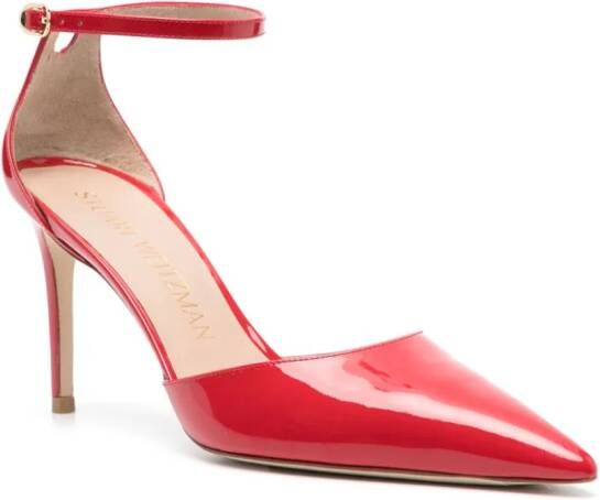 Stuart Weitzman Stuart leren pumps Rood