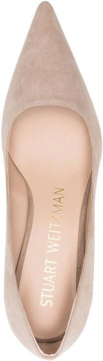 Stuart Weitzman Sue pumps met puntige neus Beige