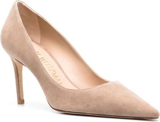 Stuart Weitzman Sue suède pumps Beige