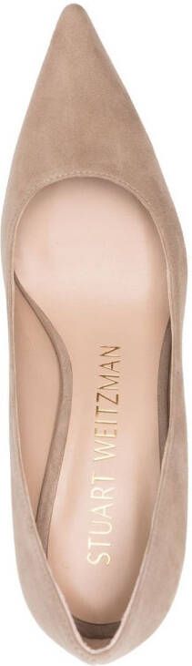 Stuart Weitzman Sue suède pumps Beige