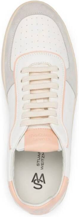 Stuart Weitzman SW Derby leren sneakers Wit