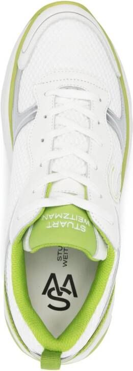 Stuart Weitzman SW sneakers met vlakken Wit