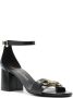 Stuart Weitzman SW Signature 70 mm leren sandalen Zwart - Thumbnail 2