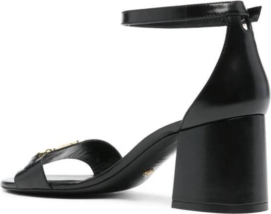 Stuart Weitzman SW Signature 70 mm leren sandalen Zwart