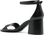 Stuart Weitzman SW Signature 70 mm leren sandalen Zwart - Thumbnail 3