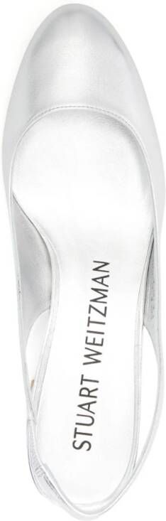 Stuart Weitzman Lakleren pumps Zilver