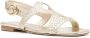 Stuart Weitzman Wovette leren sandalen Goud - Thumbnail 2