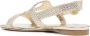 Stuart Weitzman Wovette leren sandalen Goud - Thumbnail 3