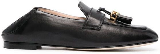 Stuart Weitzman Wylie loafers met kwastje Zwart