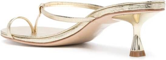 Studio Amelia Edith sandalen met plateauzool Goud