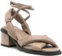 Studio Chofakian Studio sandalen met blokhak Bruin - Thumbnail 2