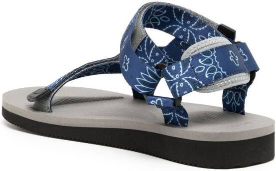 Suicoke DEPA-Cab sandalen met paisley-print Zwart