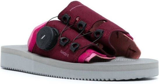 Suicoke Leta-AB sandalen met open neus Rood