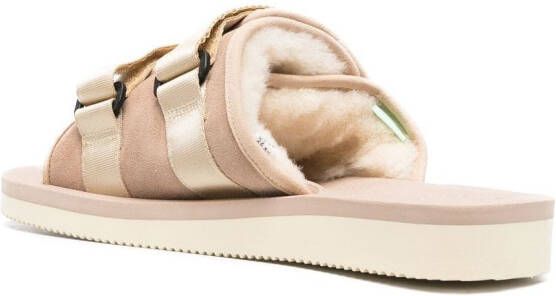 Suicoke Moto-Mab sandalen met klittenband Beige