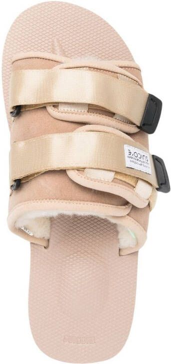 Suicoke Moto-Mab sandalen met klittenband Beige