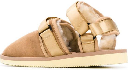 Suicoke Sandalen met klittenband Beige