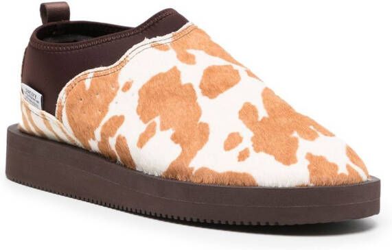 Suicoke VHL schoenen met dierenprint Bruin