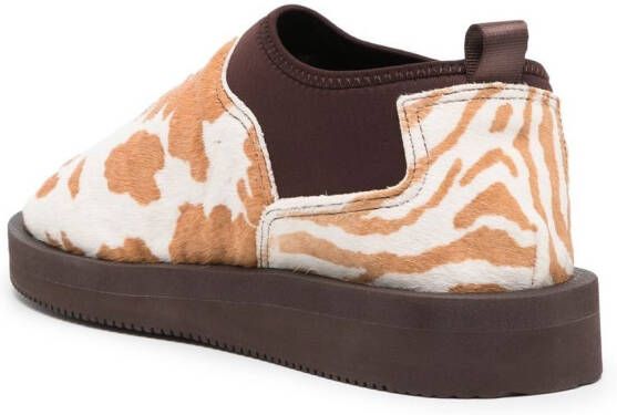 Suicoke VHL schoenen met dierenprint Bruin