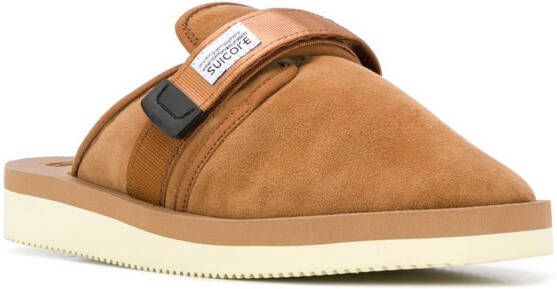 Suicoke Zavo suède slippers Bruin