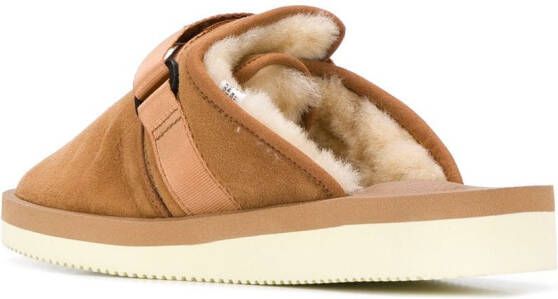 Suicoke Zavo suède slippers Bruin