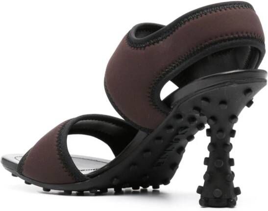 Sunnei 1000 Chiodi sandalen met contrasterende afwerking Bruin