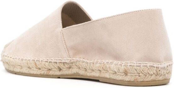 Tagliatore Suède espadrilles met logo-reliëf Beige